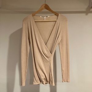 New Without Tag Anthropologie Michael Stars Beige Tops Made In USA